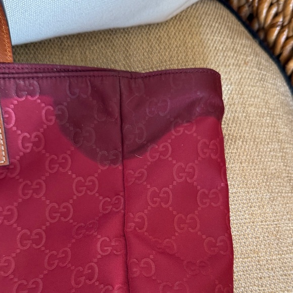 REHAB Gucci Reddish Monogram Tote Bag - Picture 10 of 16